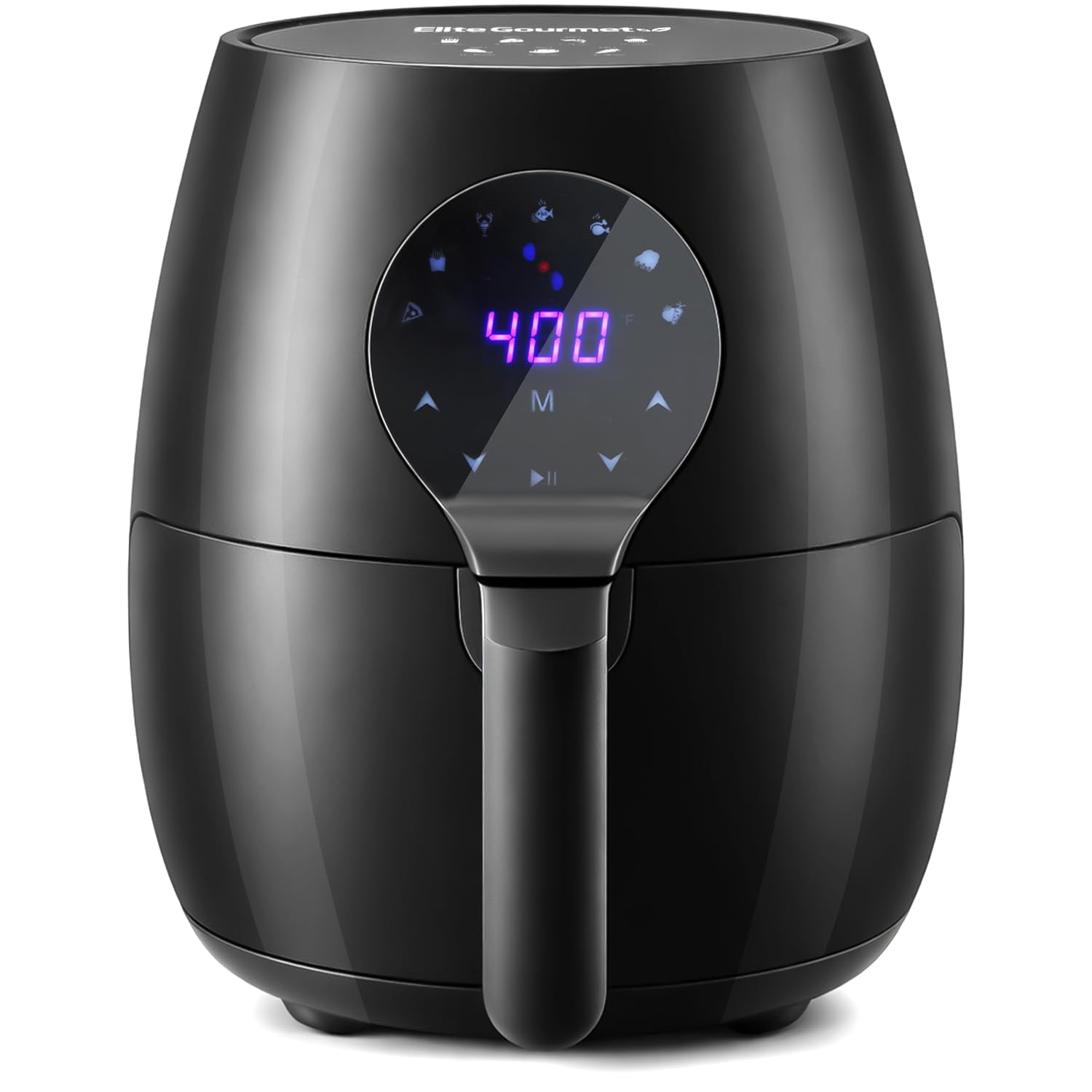 Compact Programmable Air Fryer with Timer & Temperature Control, Oil-Free Cooker