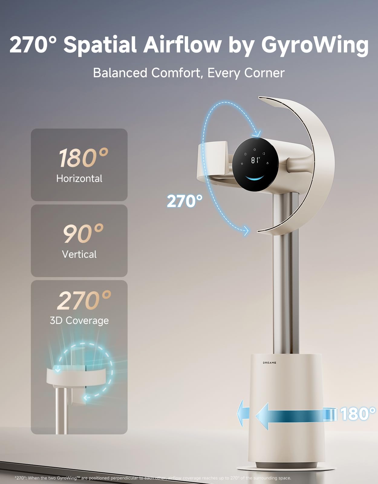 DREAME Bladeless Tower Fan MF10