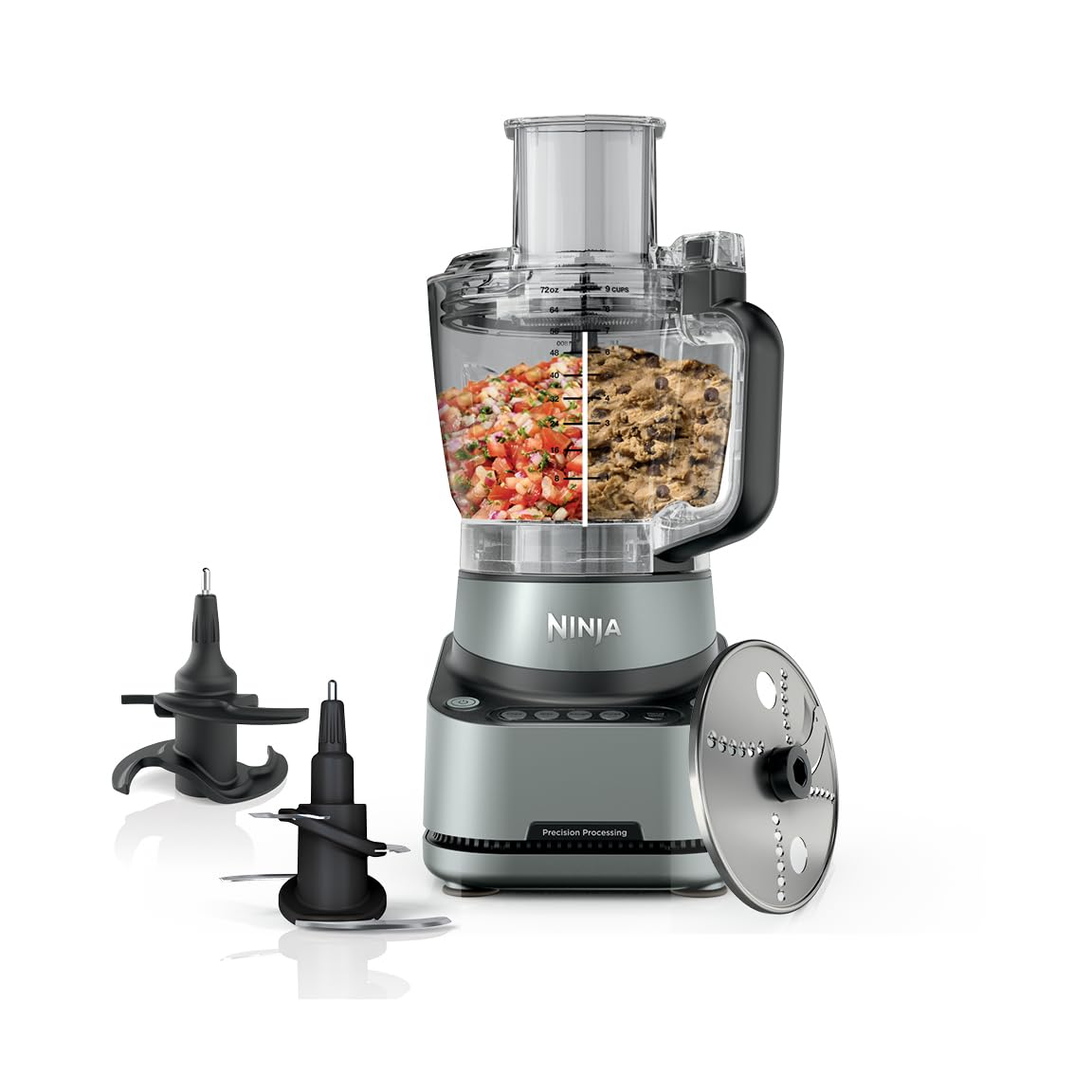 9-Cup Food Processor with Chopping, Slicing, Puree & Dough Functions