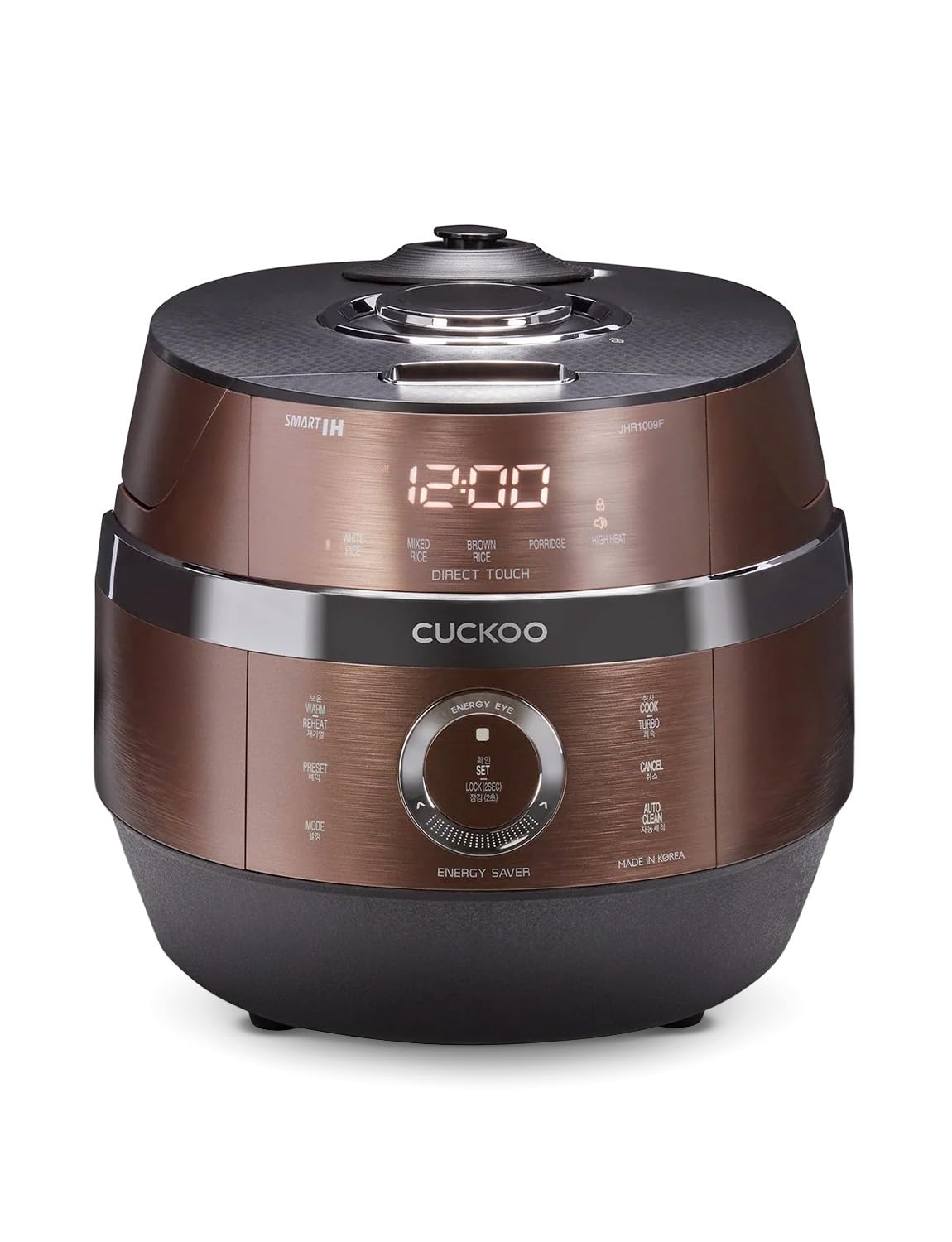 6-Cup Induction Heating Pressure Rice Cooker with 13 Cooking Modes, Auto Clean & Voice Guide