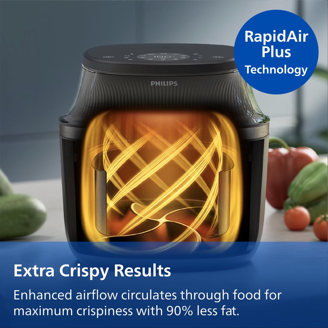 6.5QT Air Fryer with Window, RapidAir Technology & 16 Cooking Functions