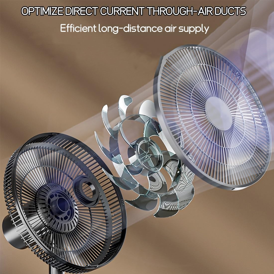 15-Inch Oscillating Desk Fan with 3 Speeds & Adjustable Airflow for Home & Office