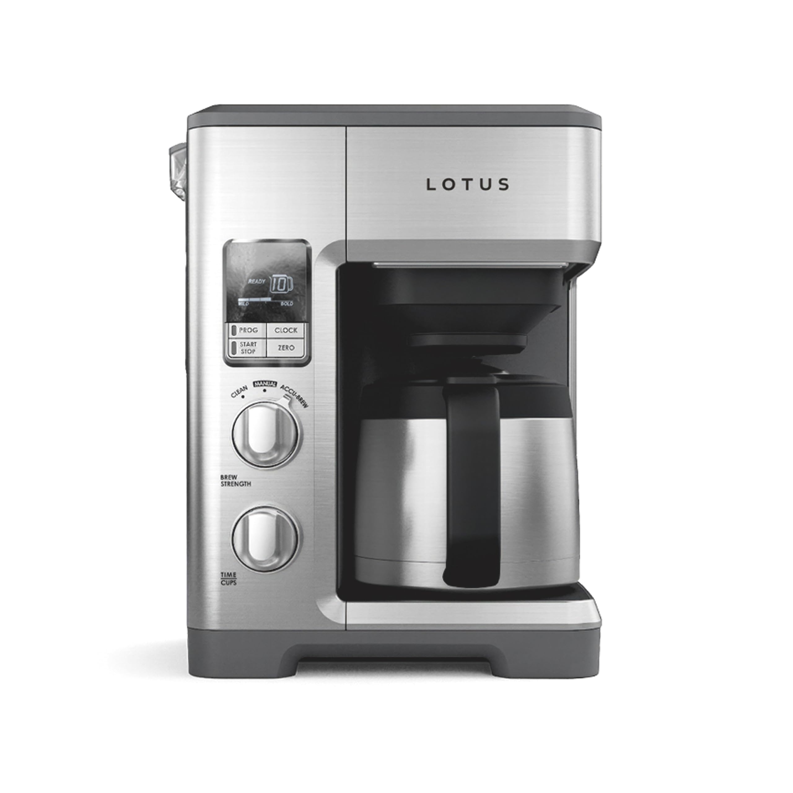 10-Cup Programmable Drip Coffee Maker with Grounds Scale 1500W Stainless Steel Professional Series