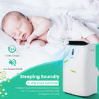 12000 BTU Portable Air Conditioner with Cooling, Heating, Dehumidifier & Fan Functions