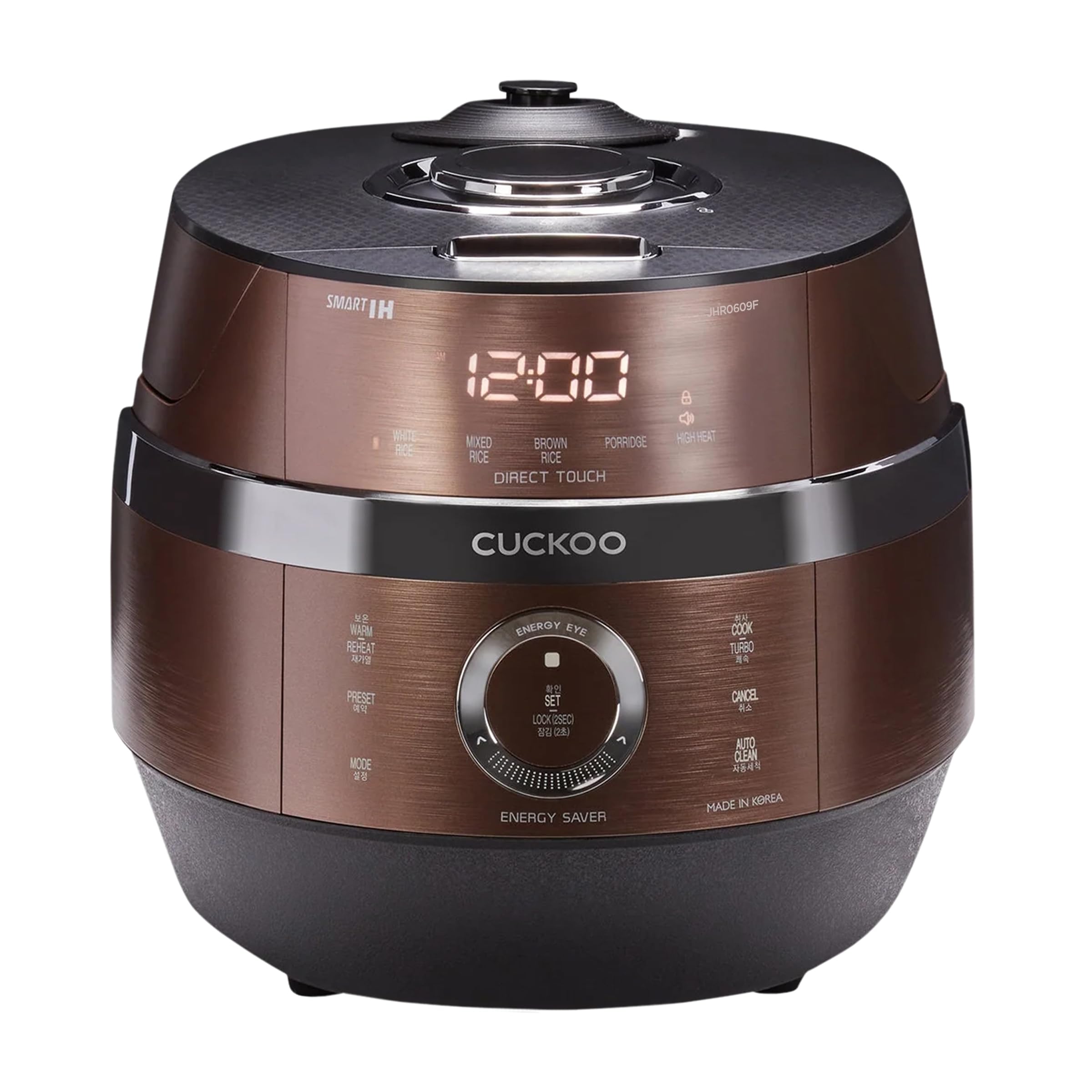 6-Cup Induction Heating Pressure Rice Cooker with 13 Cooking Modes, Auto Clean & Voice Guide