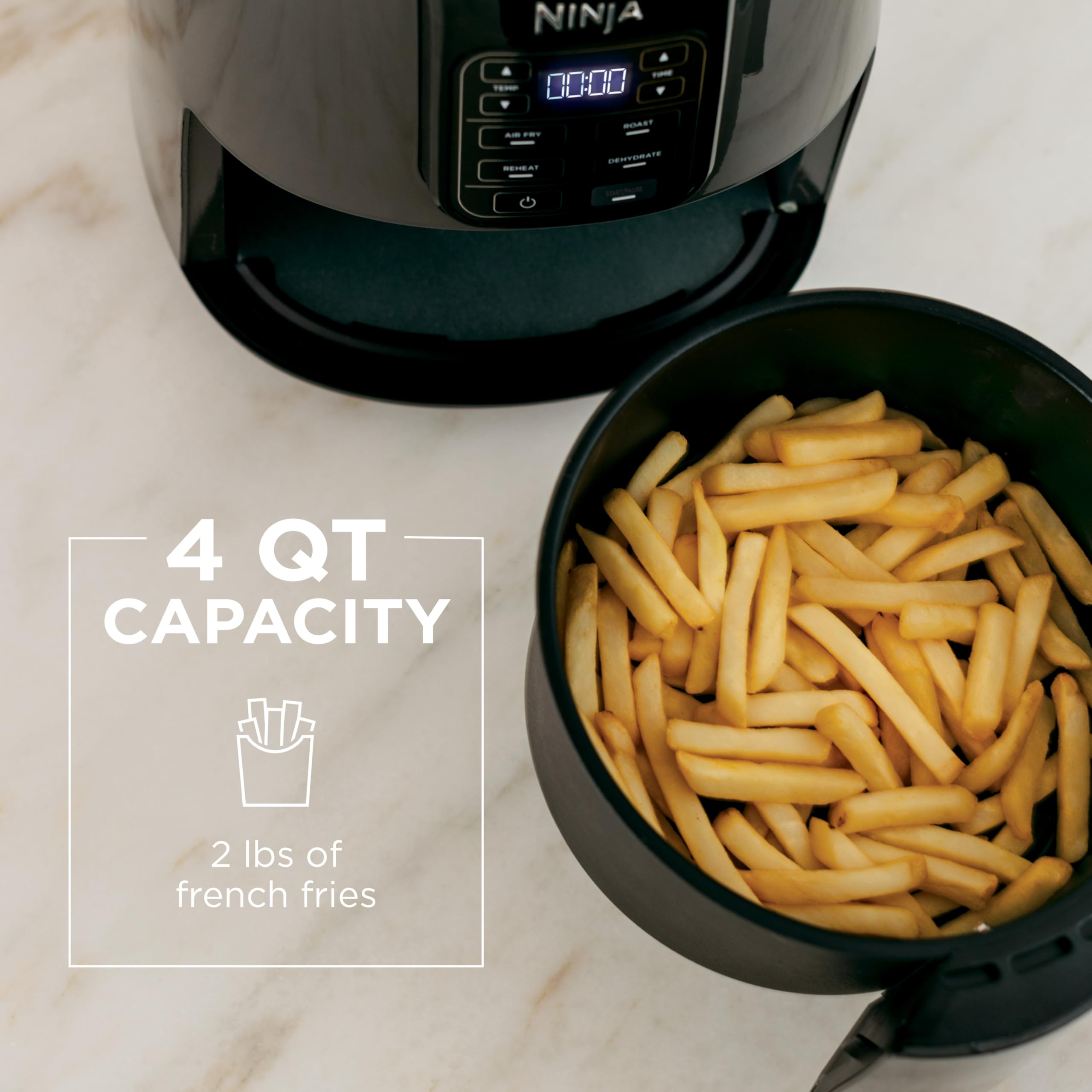 5.5QT Air Fryer with Crisp, Roast, Bake, Reheat & Dehydrate Functions