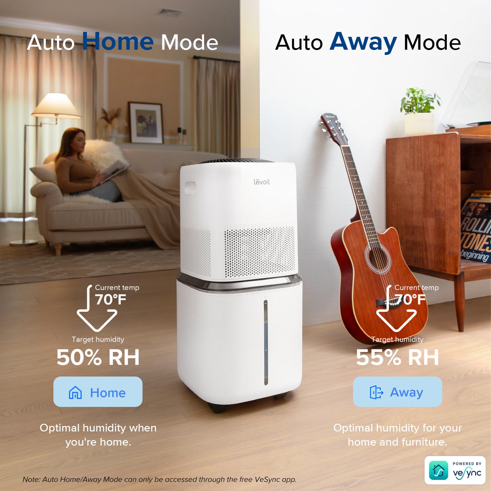 6 Gal Smart Evaporative Humidifier for Large Rooms up to 3000 Sq Ft with Quiet Sleep Mode