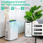 12000 BTU Portable Air Conditioner with Cooling, Heating, Dehumidifier & Fan Functions