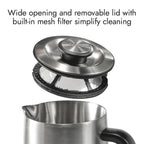 1.5L Stainless Steel Electric Tea Kettle 1500W Professional Series