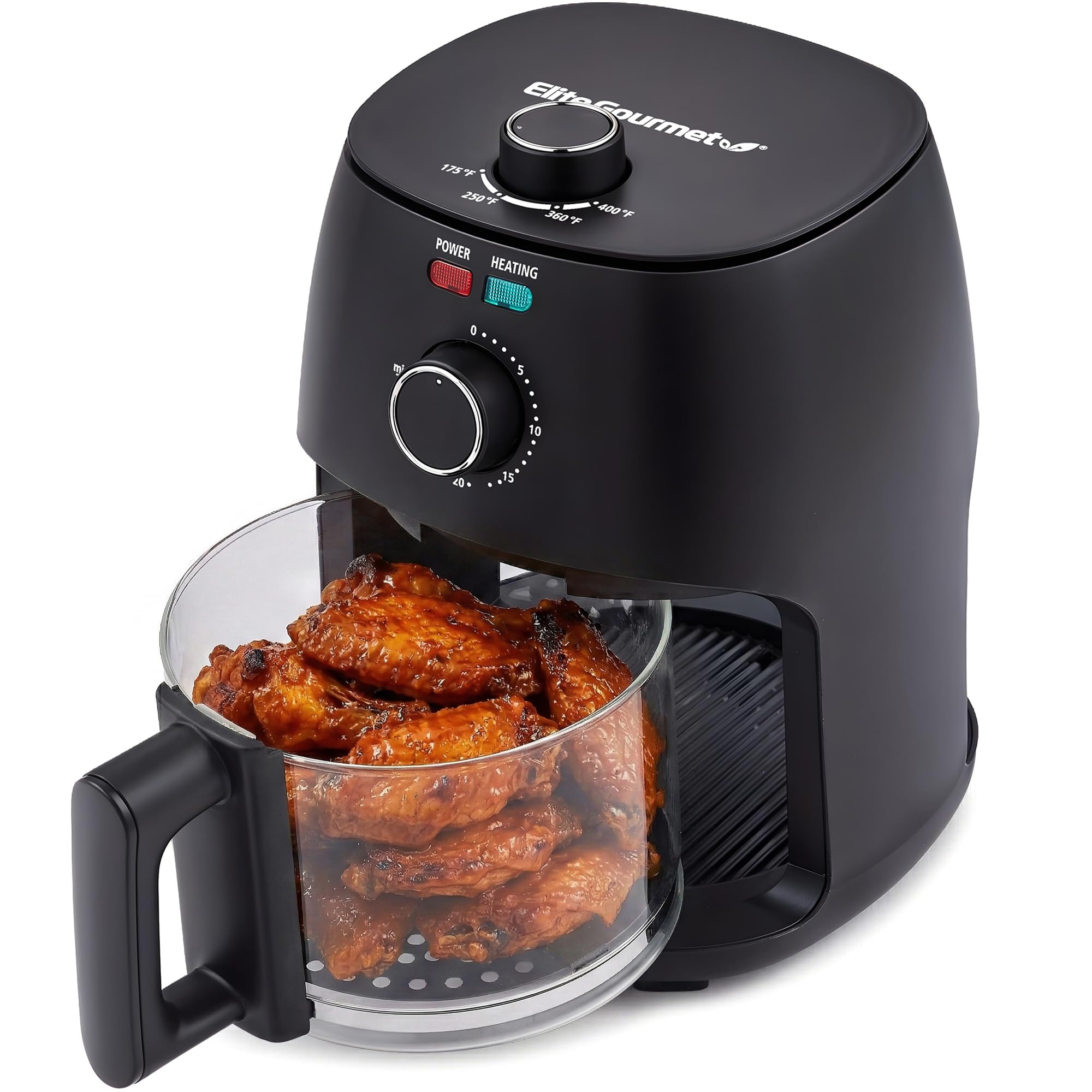 Compact Programmable Air Fryer with Timer & Temperature Control, Oil-Free Cooker