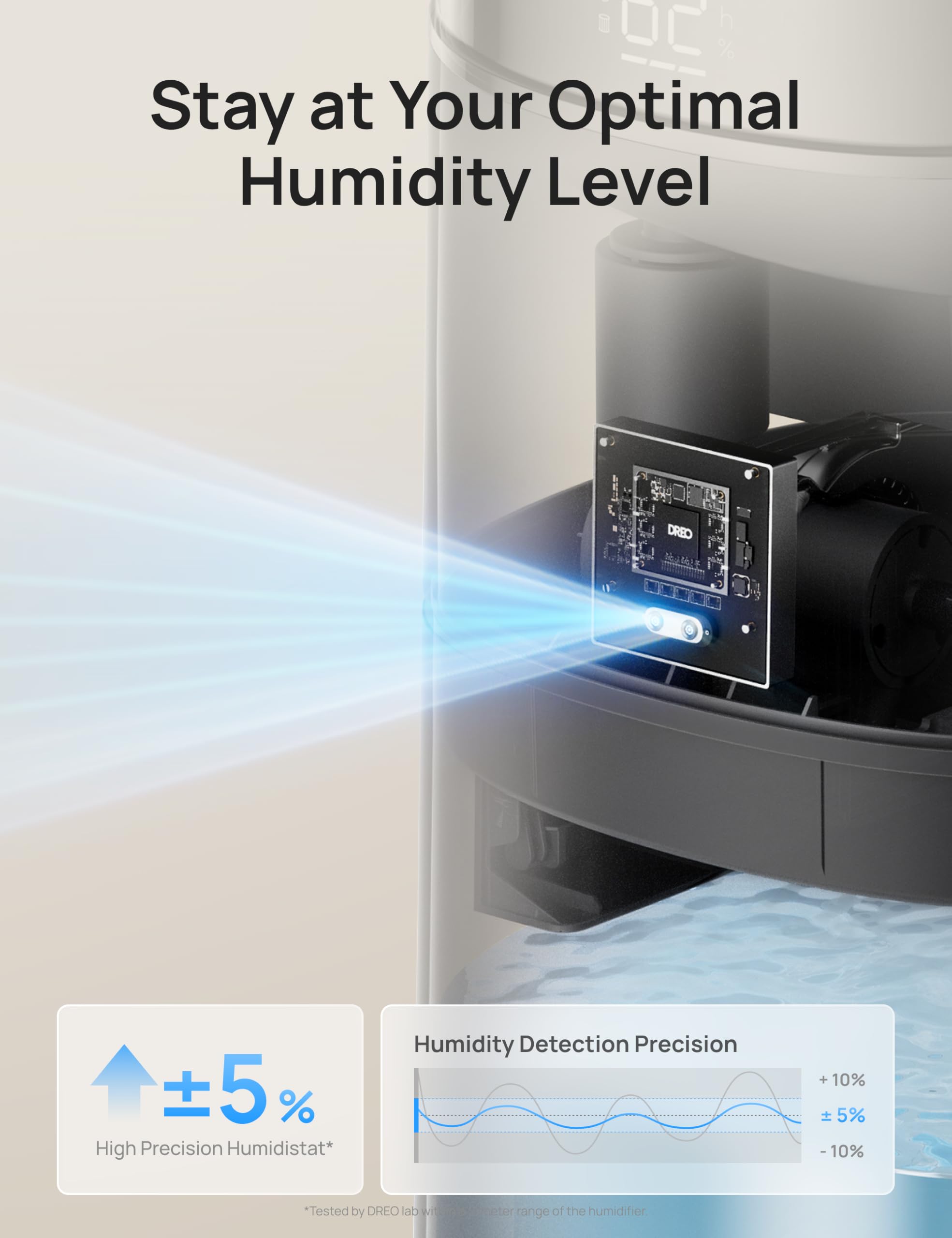 16L Smart Cool Mist Humidifier for Large Rooms with App Control, Top Fill & RGB Light
