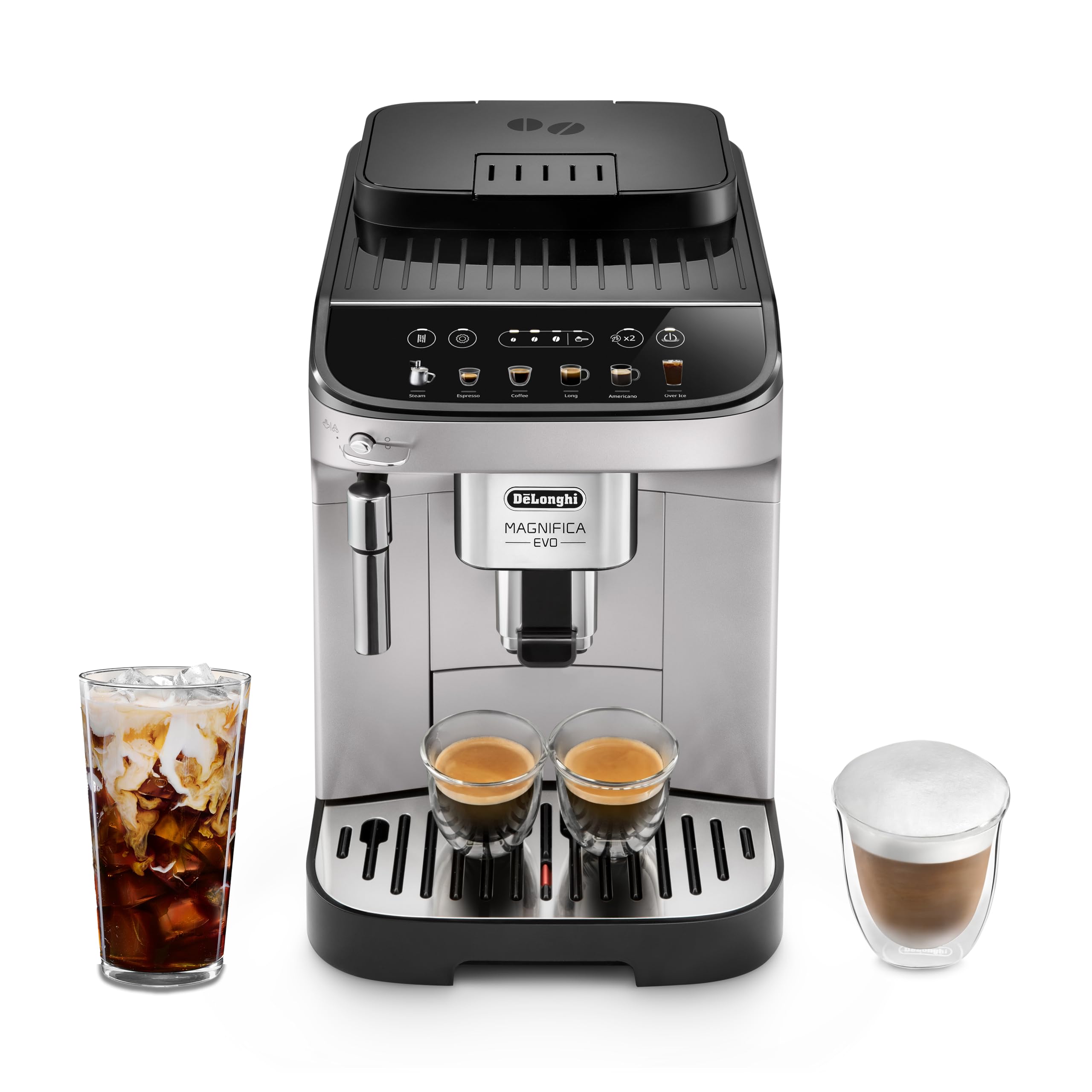 De'Longhi Magnifica Evo Automatic Espresso & Coffee Machine with Manual Milk Frother