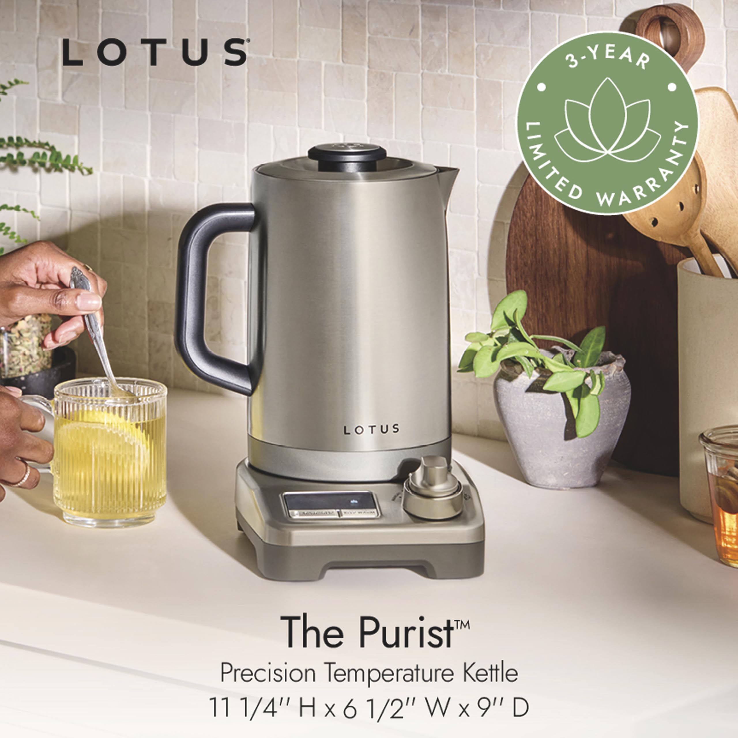 1.5L Stainless Steel Electric Tea Kettle 1500W Professional Series
