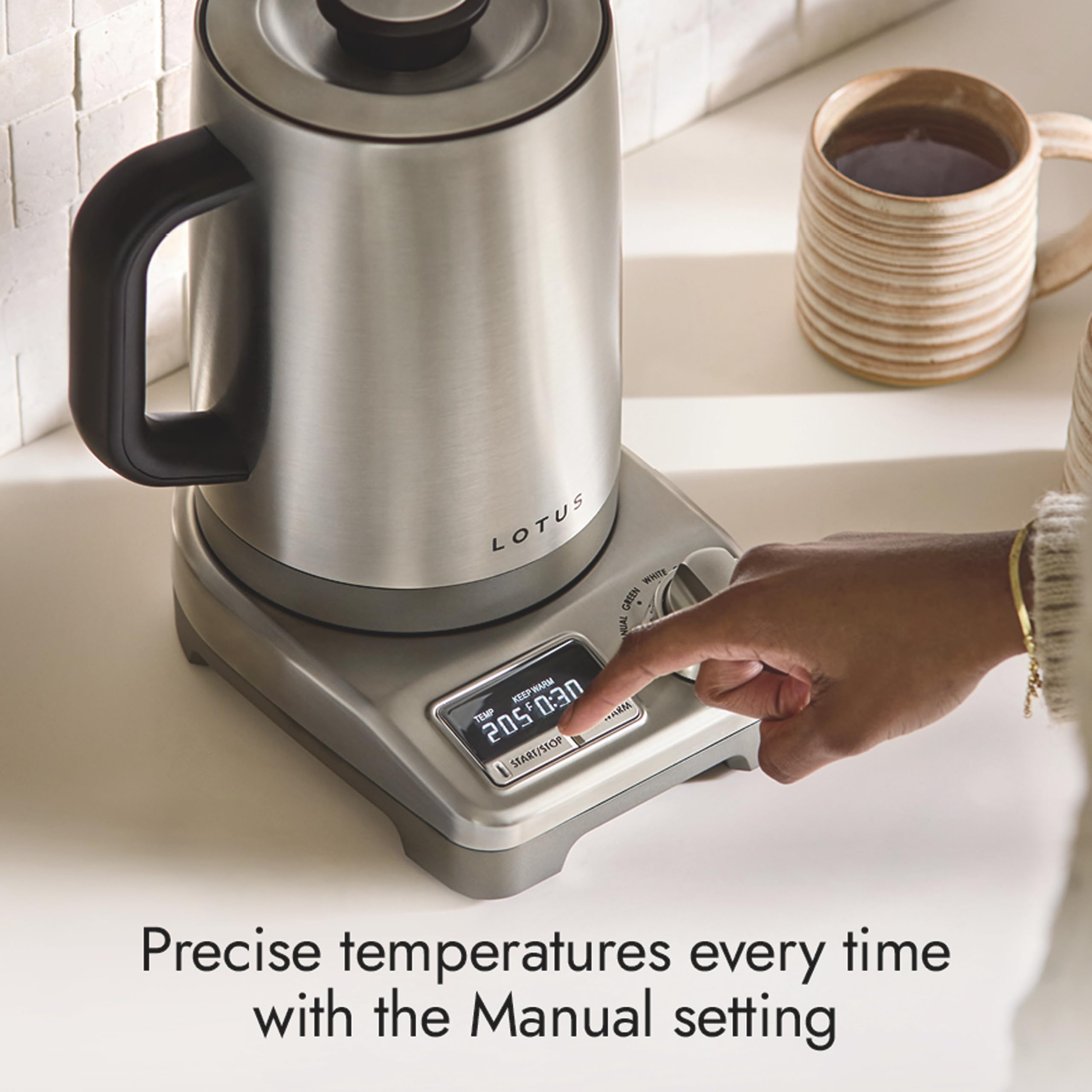 1.5L Stainless Steel Electric Tea Kettle 1500W Professional Series