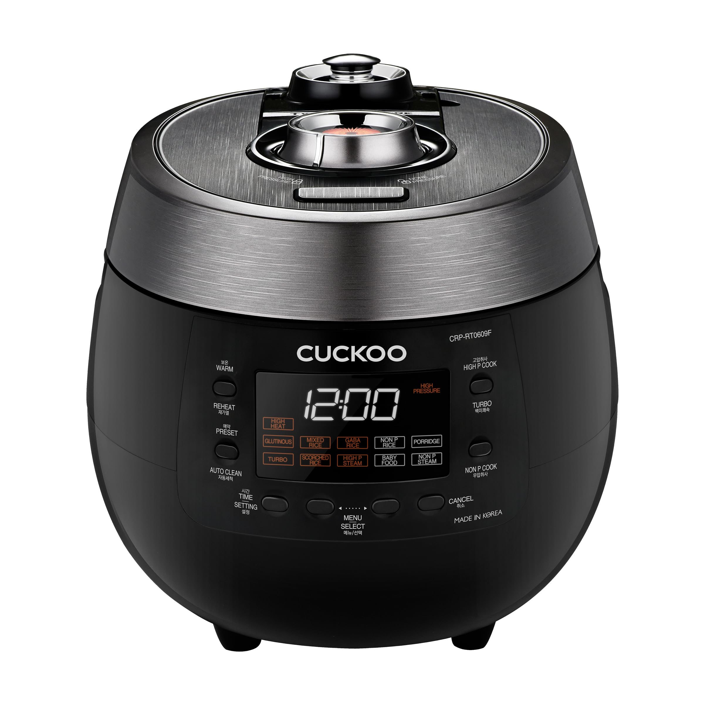 6-Cup Twin Pressure Rice Cooker with 14 Cooking Modes, Auto Clean & Voice Guide