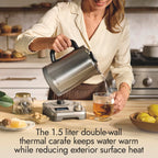 1.5L Stainless Steel Electric Tea Kettle 1500W Professional Series