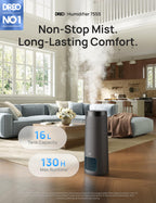 16L Smart Cool Mist Humidifier for Large Rooms with App Control, Top Fill & RGB Light