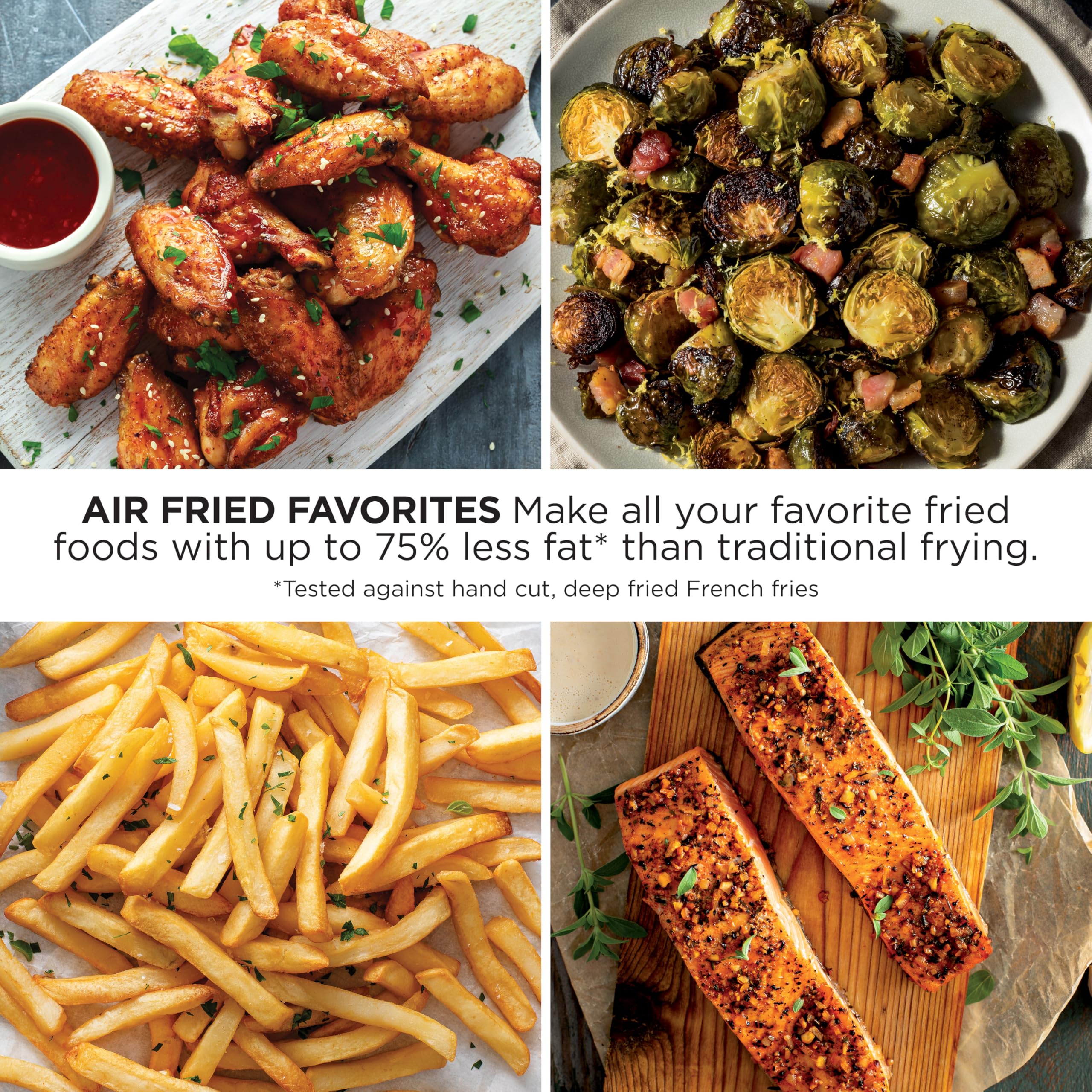 5.5QT Air Fryer with Crisp, Roast, Bake, Reheat & Dehydrate Functions